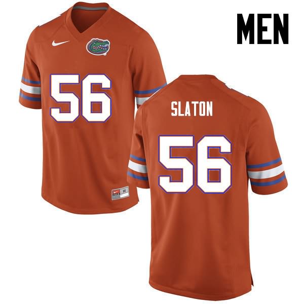 NCAA Florida Gators Tedarrell Slaton Men's #56 Nike Orange Stitched Authentic College Football Jersey CJX4364GF